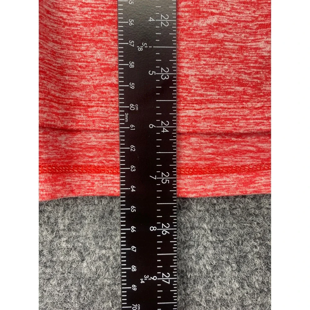 Nike Dri-FIT Running Half Zip Pullover Mens Medium Red Heathered Long Sleeve Top